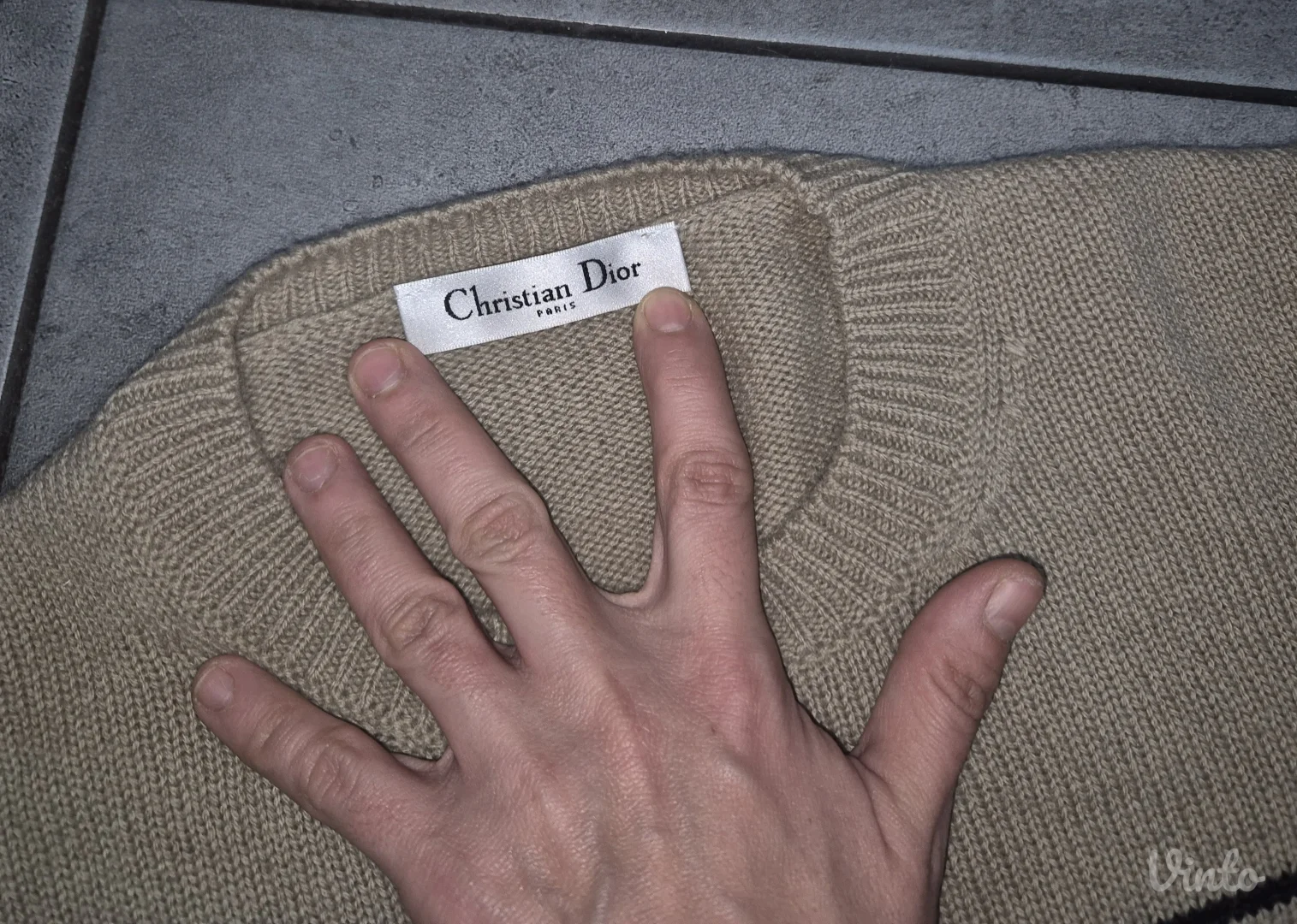 Christian dior dzemper 100% kasmir