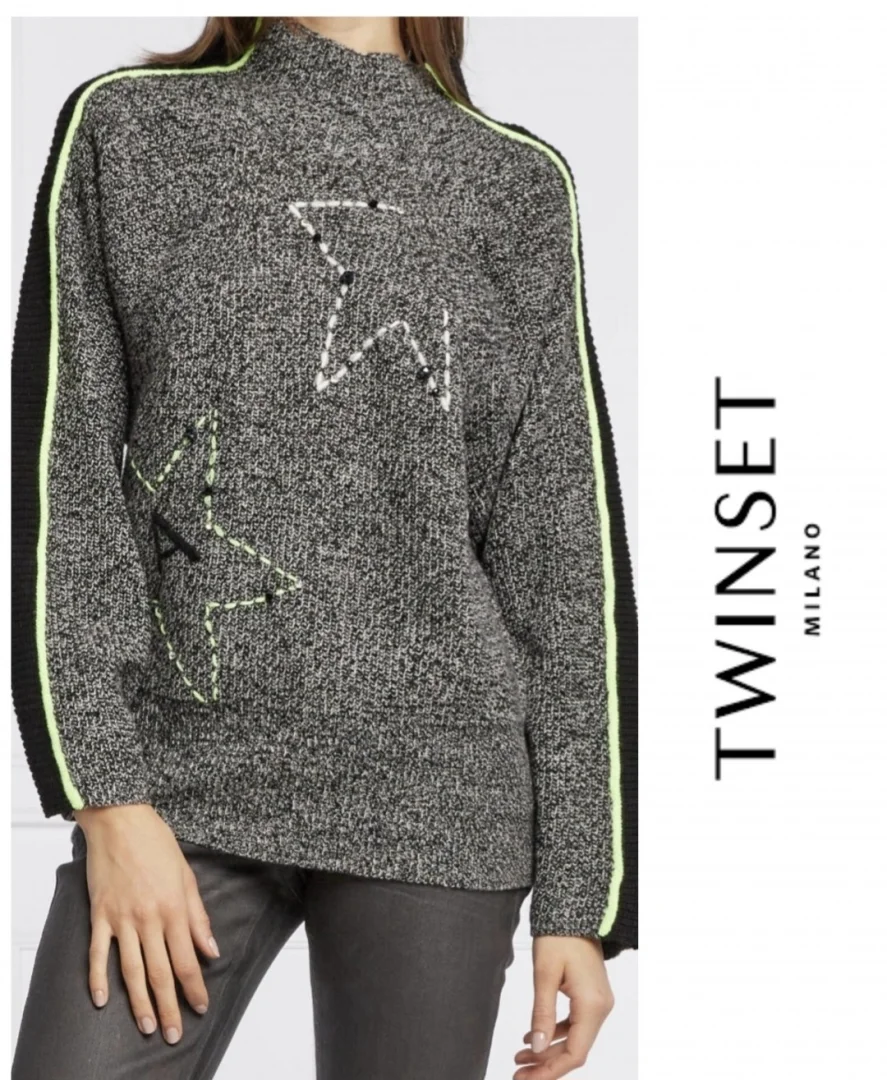 Twin set sjajan dzemper