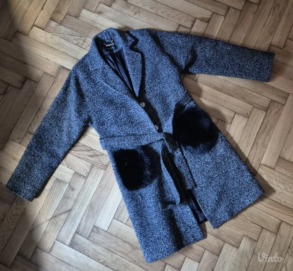 DONNA club exkluzivan kaput od kasmira i krzna