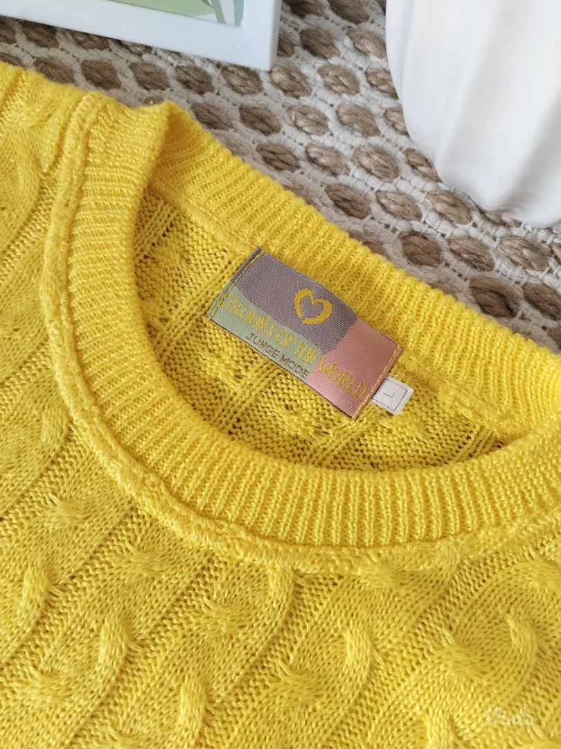 Džemper sa pletenicama L-2XL