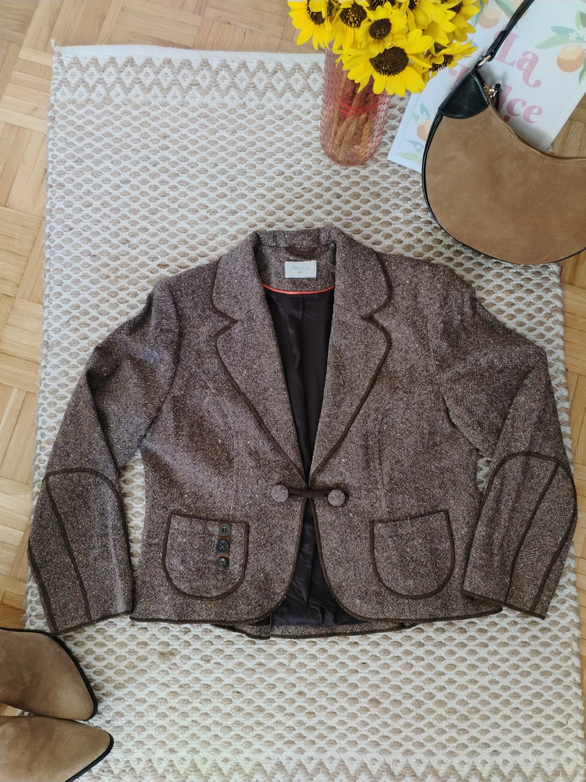 Unikatni vintage blejzer sa vunom 44/46