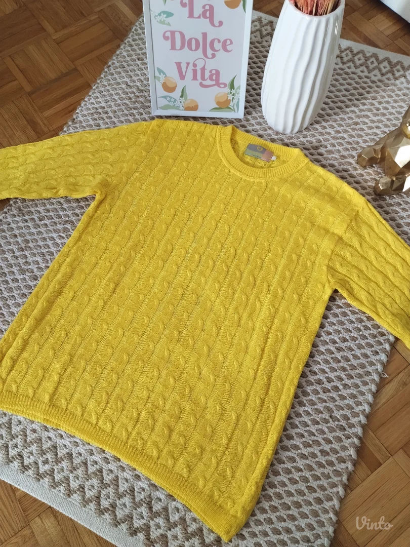 Džemper sa pletenicama L-2XL