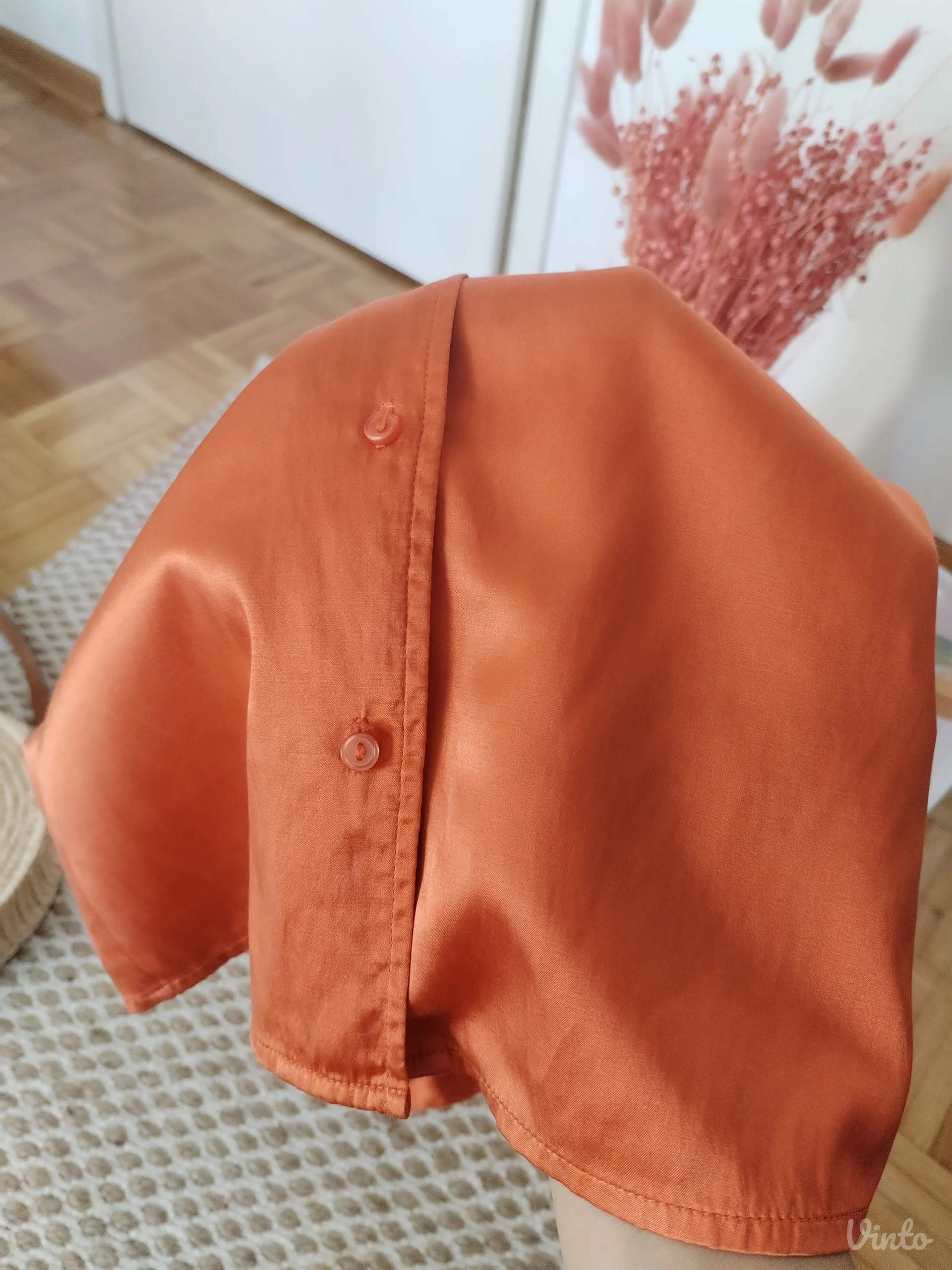 Bluza-košulja od svile i pamuka XS/S