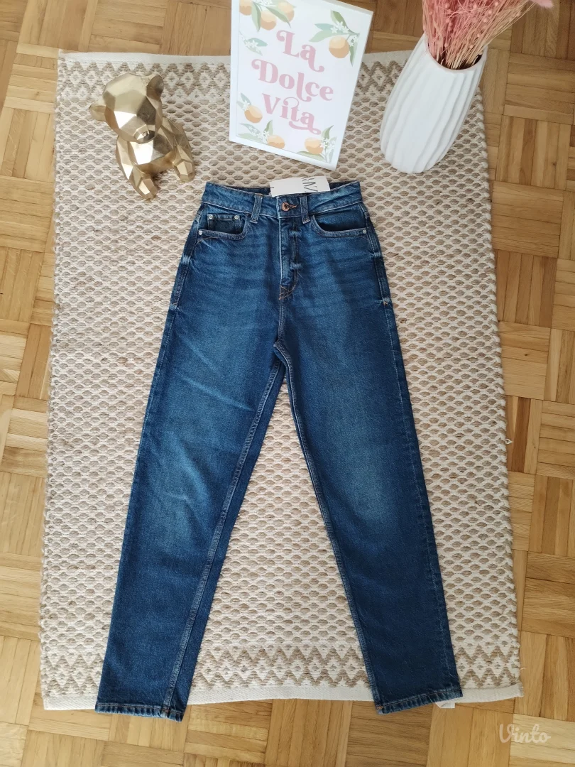 Zara nove mom slim fit farmerke