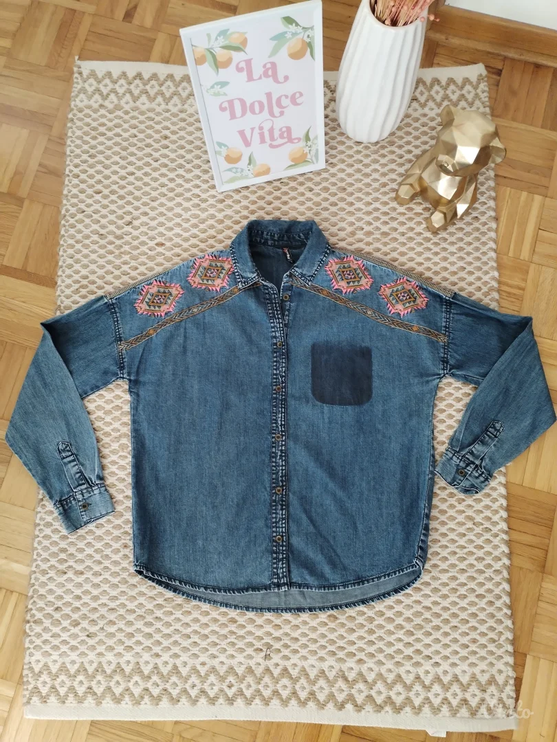 New Yorker boho teksas košulja-natkošulja S/M