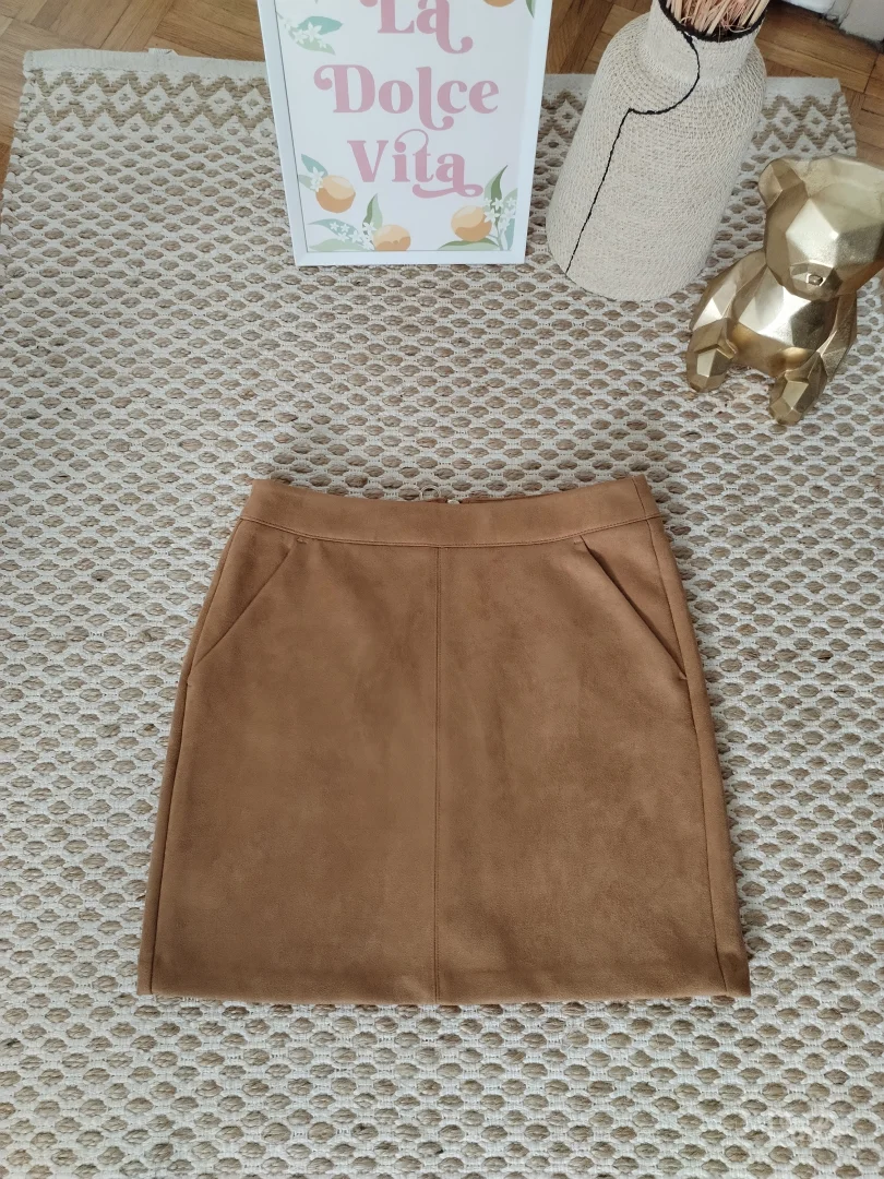 Vero Moda suknja od veštačkog antilopa XS/S