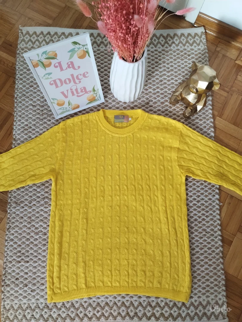 Džemper sa pletenicama L-2XL