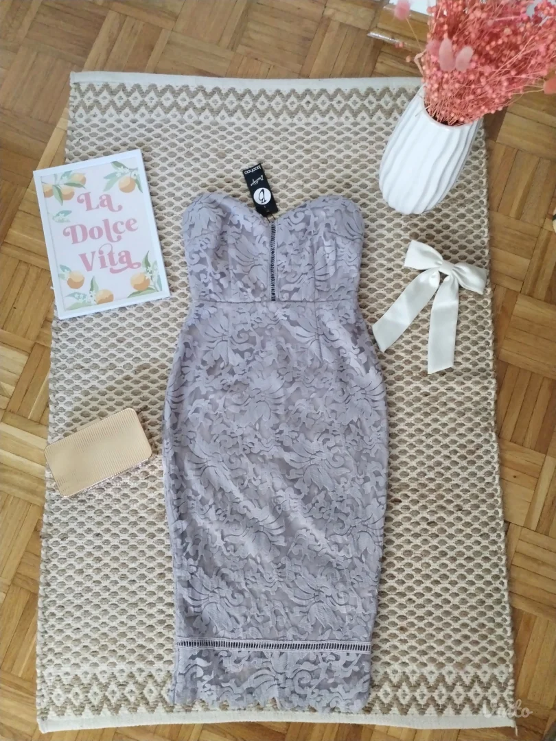 Nova čipkana elegantna haljina