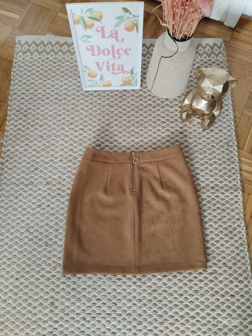 Vero Moda suknja od veštačkog antilopa XS/S