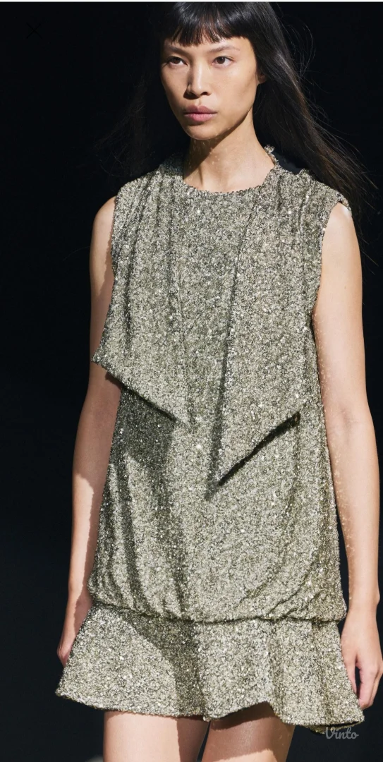 Zara nova šljokičava haljina S/M