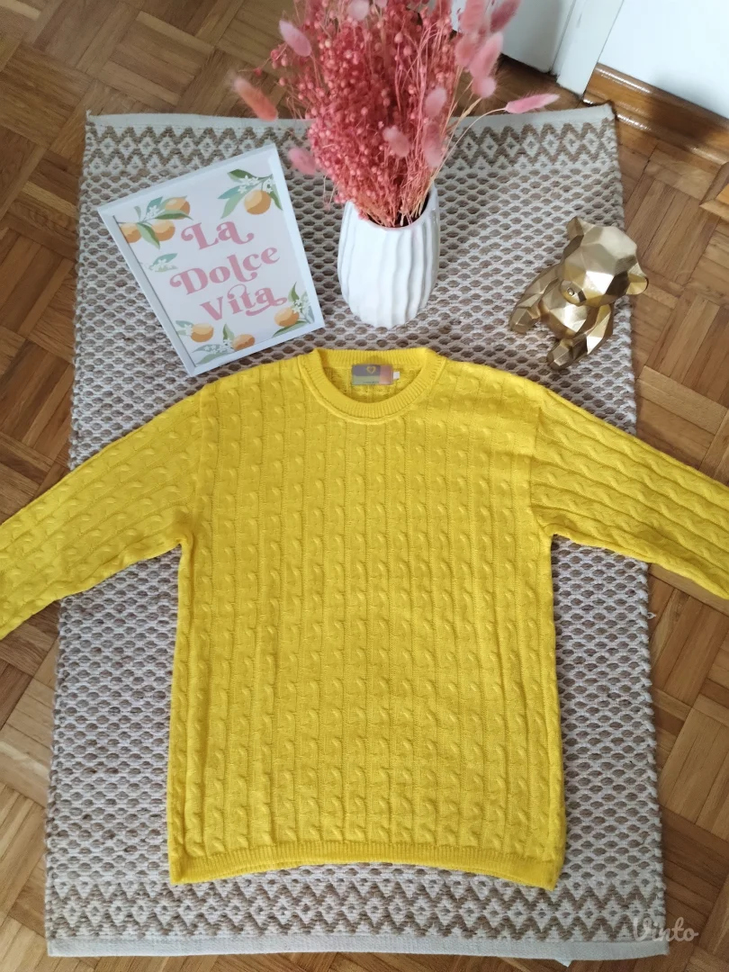 Džemper sa pletenicama L-2XL