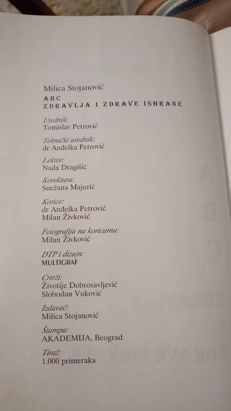 ABC zdravlja i zdrave ishrane - Milica Stojanovic