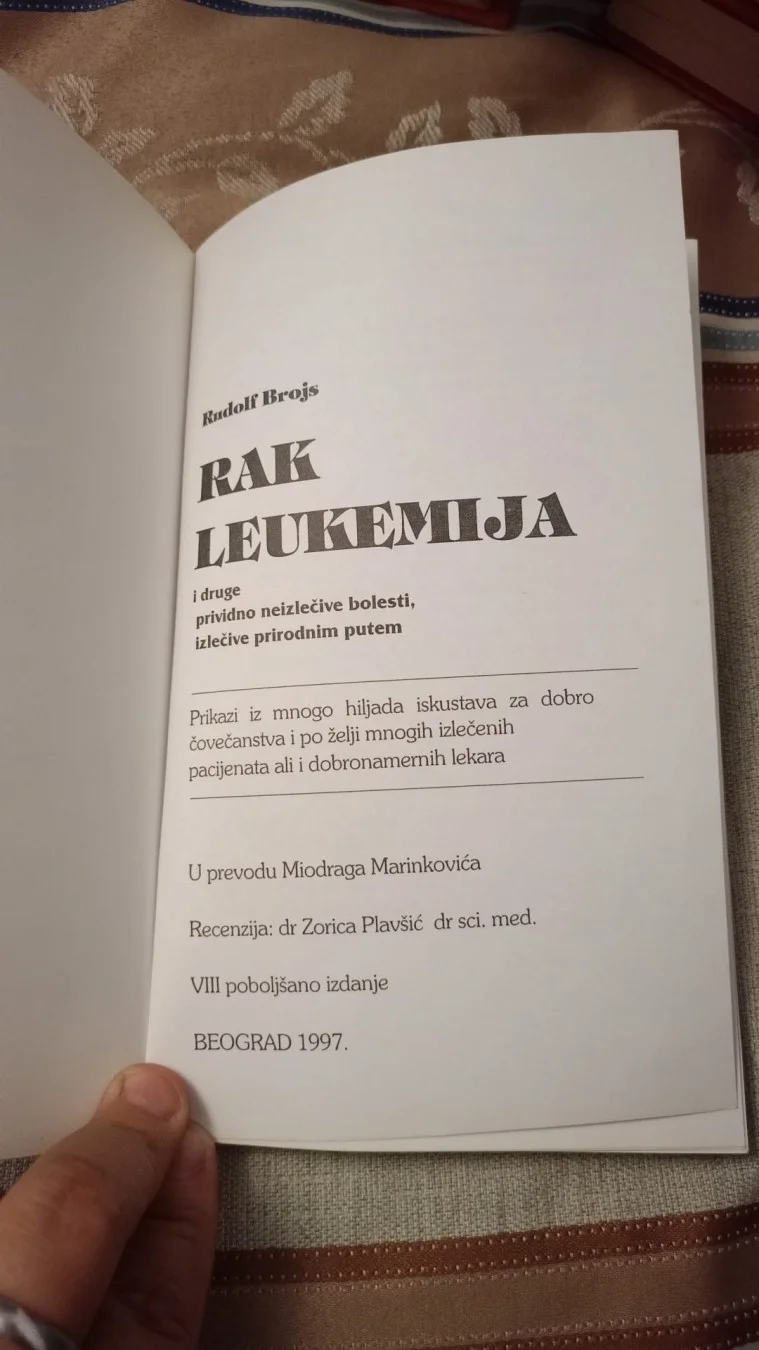 Rudolf Brojs - Rak Leukemija