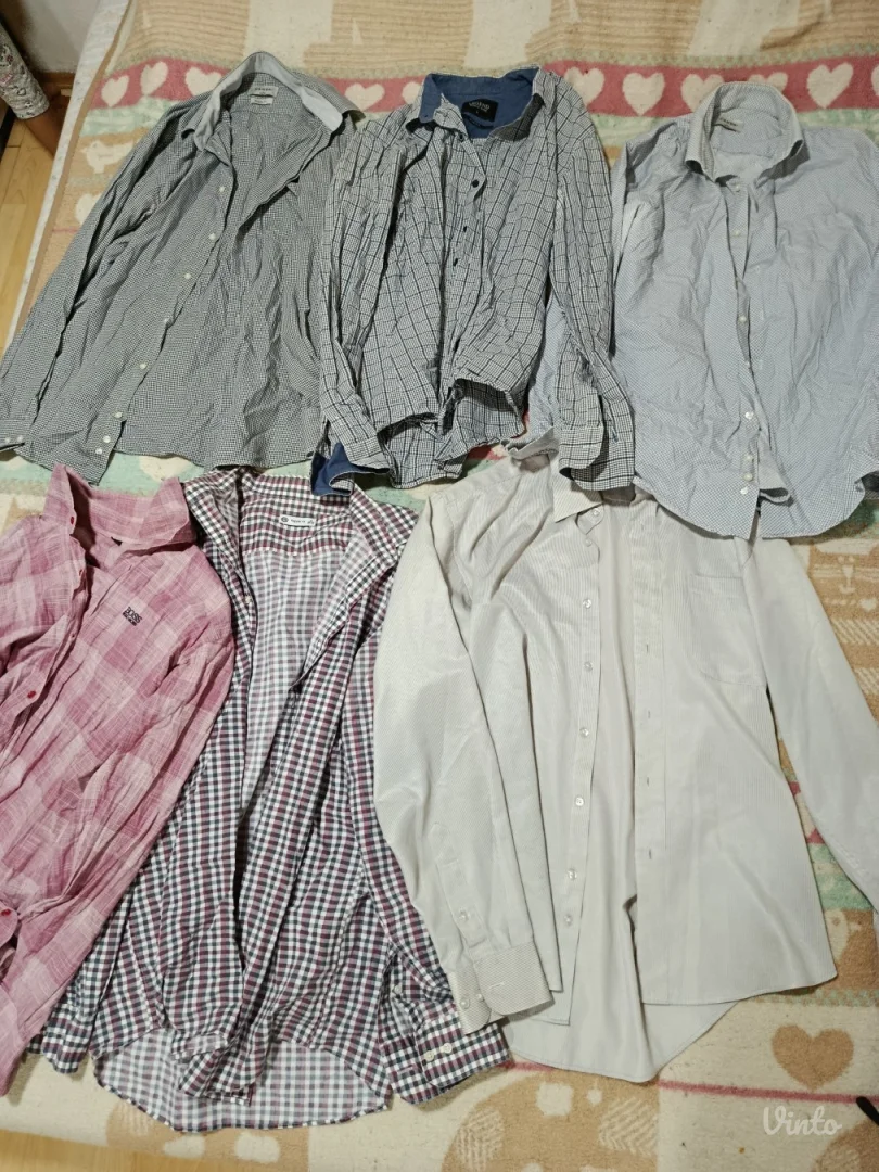 Lot 6 muskih kosulja M-L