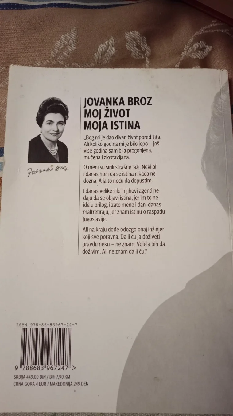 Zarko Jokanovic - Jovanka Broz, Moj zivot, moja istina