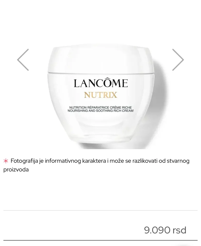 Lancome nutrix