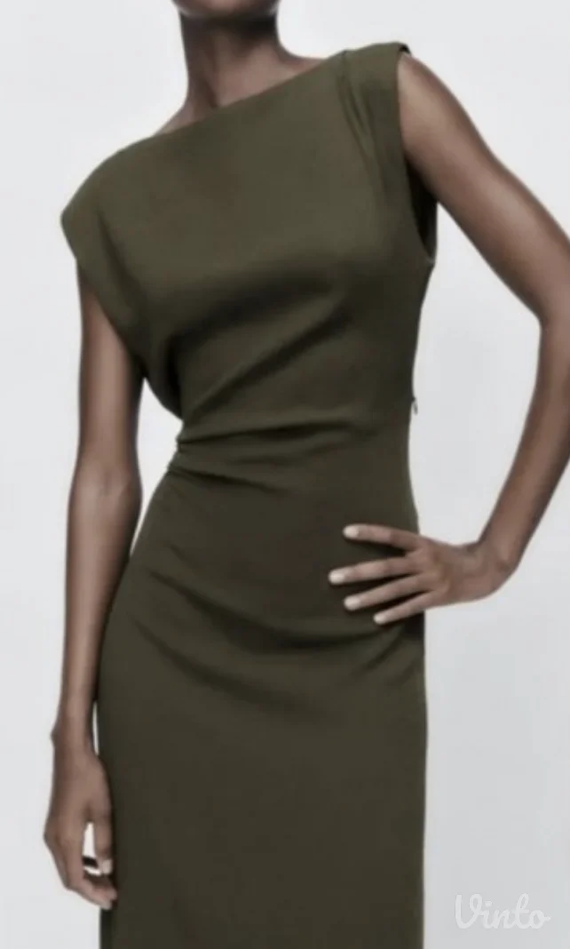 ZARA Haljina, Maslinasto, L