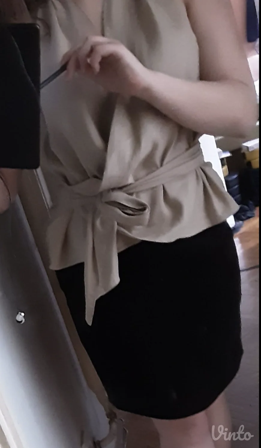 ZARA Top, bez, M
