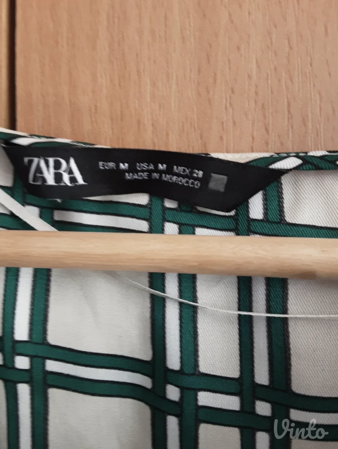 ZARA Majica poslovna, Zelena, M