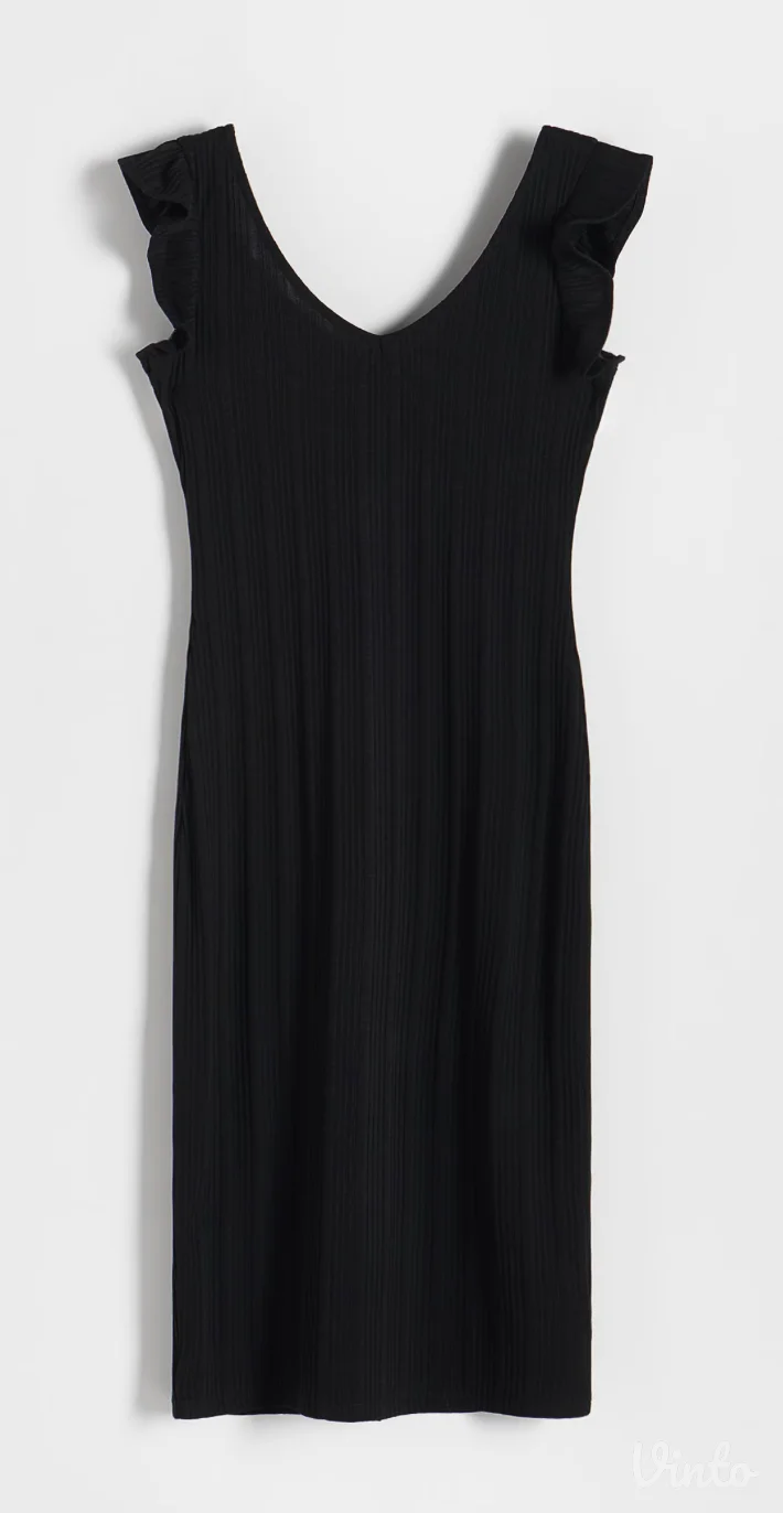 RESERVED Haljina, Crna, Midi, XL