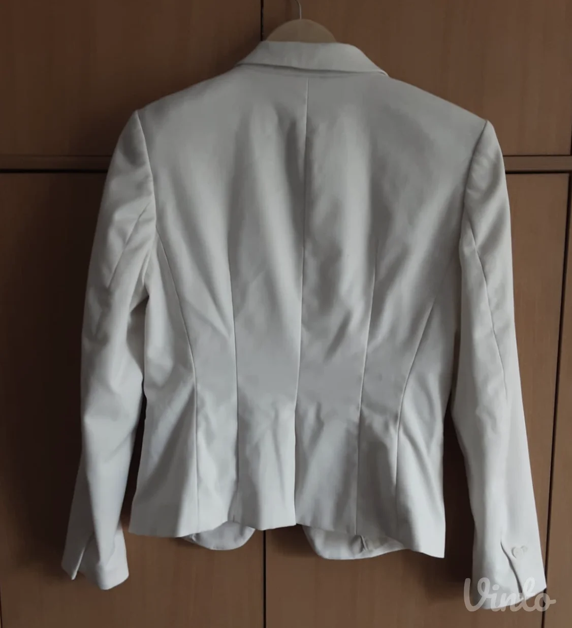 H&M Sako strukirani, beli, 40