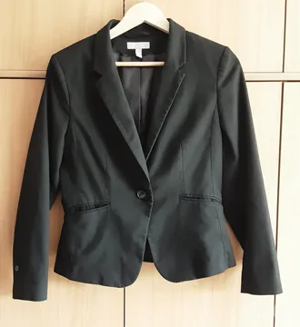 H&M Sako strukirani, Crni, 40