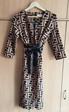 BUTIK 13 Haljina, Braon - Crna, ESITO, 38