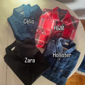 4 muske kosulje vel S Zara H&M