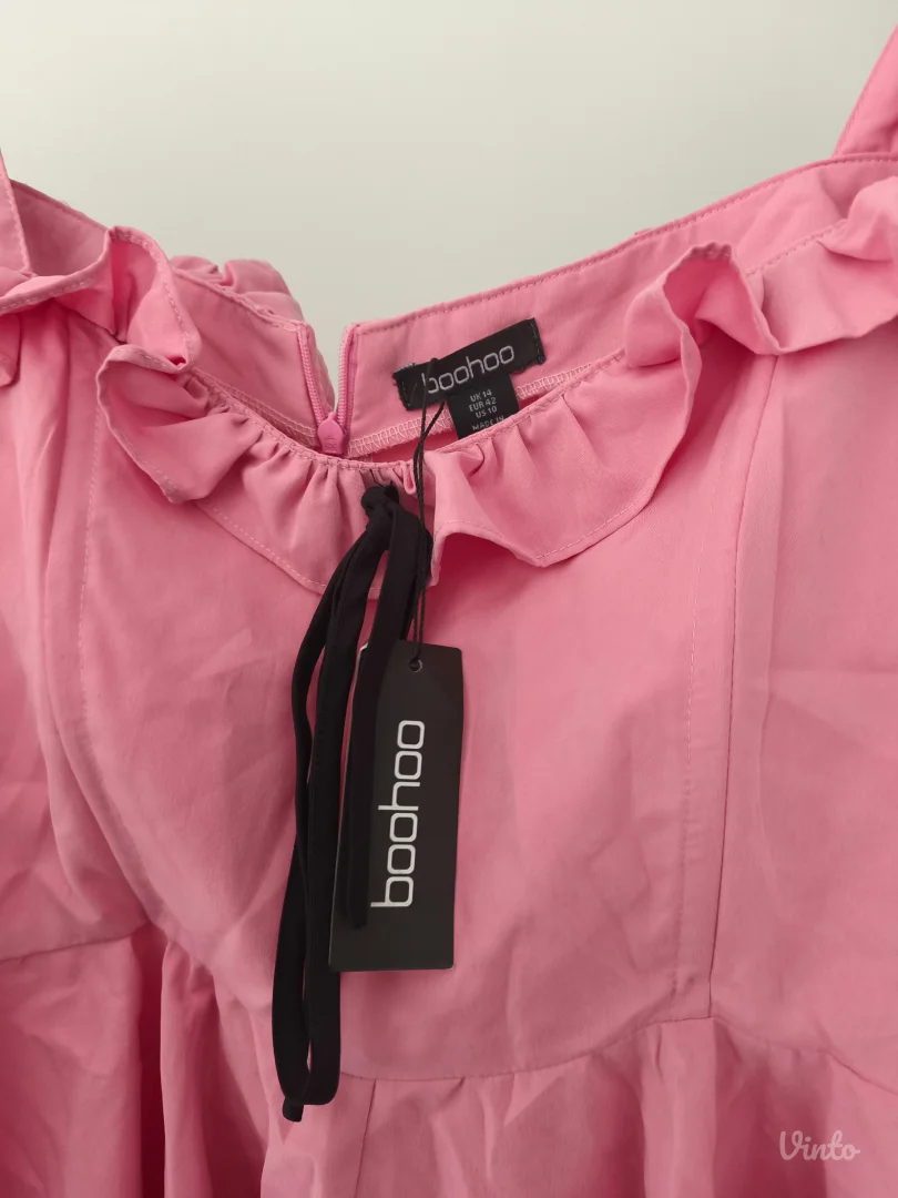 Boohoo roze kombinezon