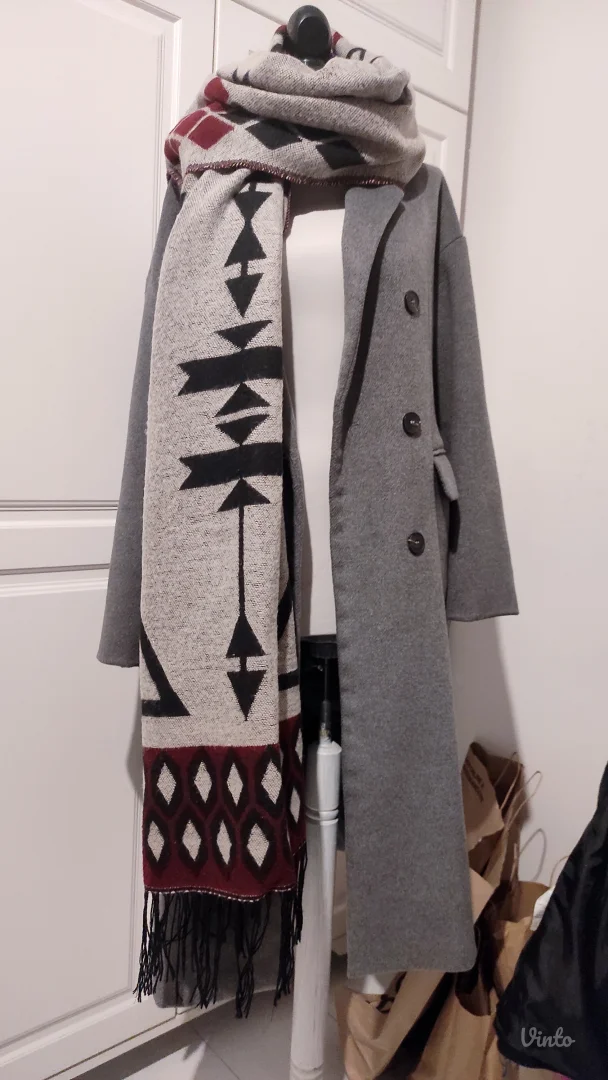 Sivi kaput +veliki H&M sal