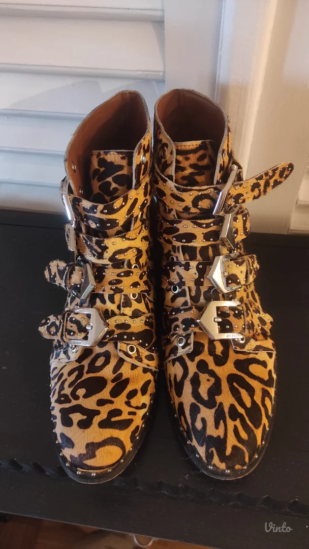 Givenchy leopard print cizmice