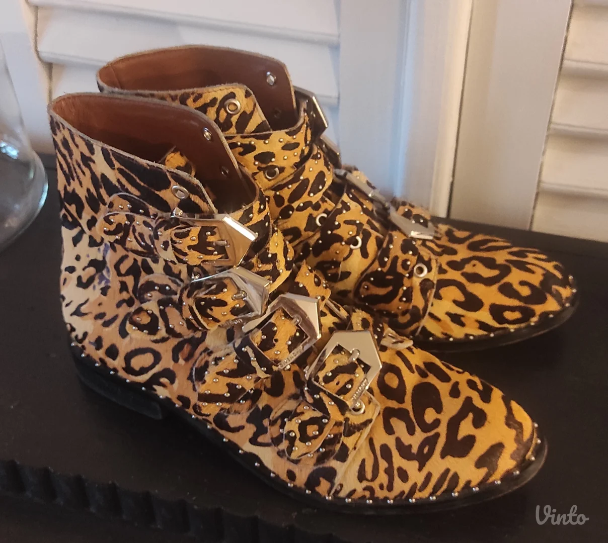 Givenchy leopard print cizmice