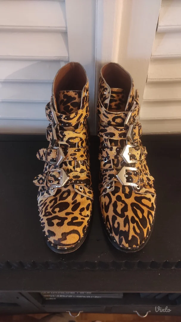 Givenchy leopard print cizmice