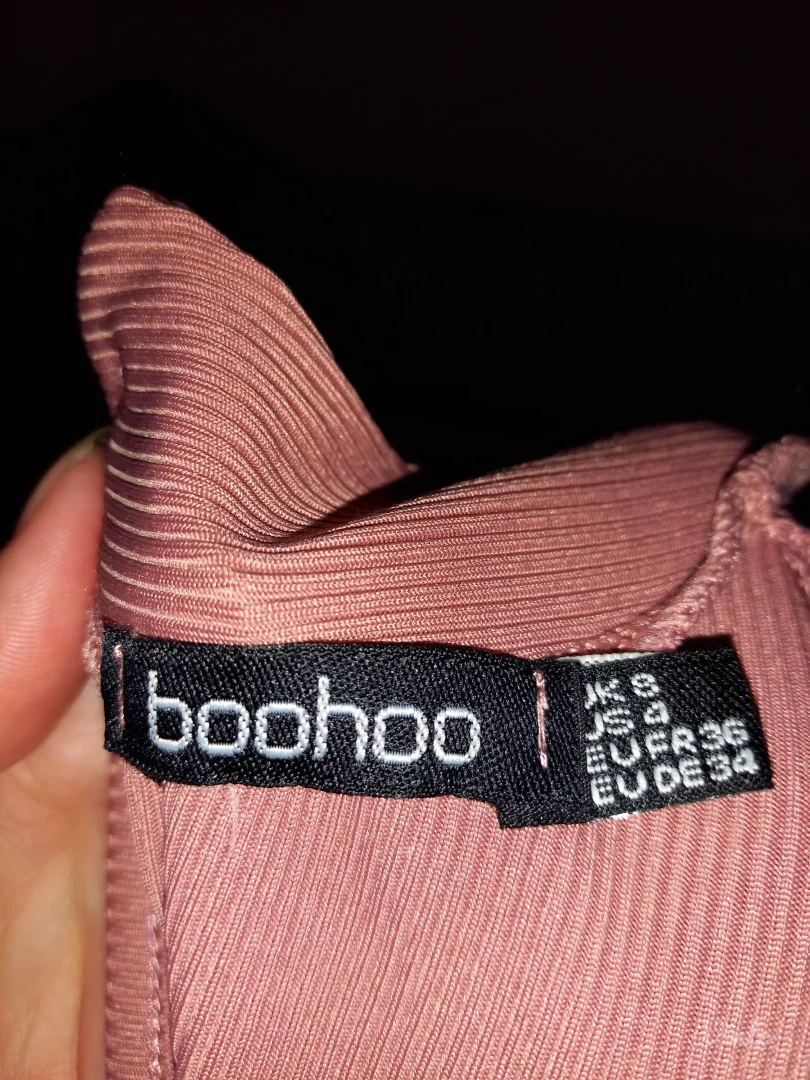 Bohoo dugi rukav roze top