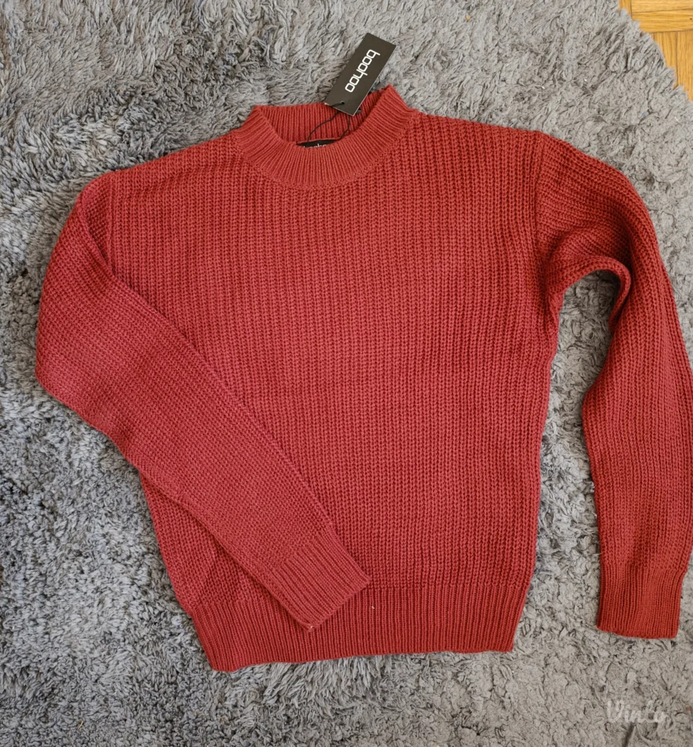 Boho bordo džemperak