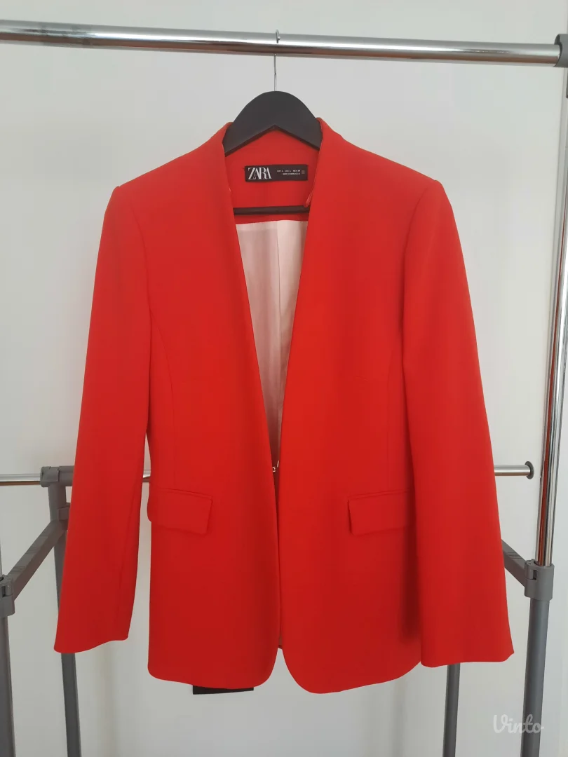 ZARA ženski sako koralne boje