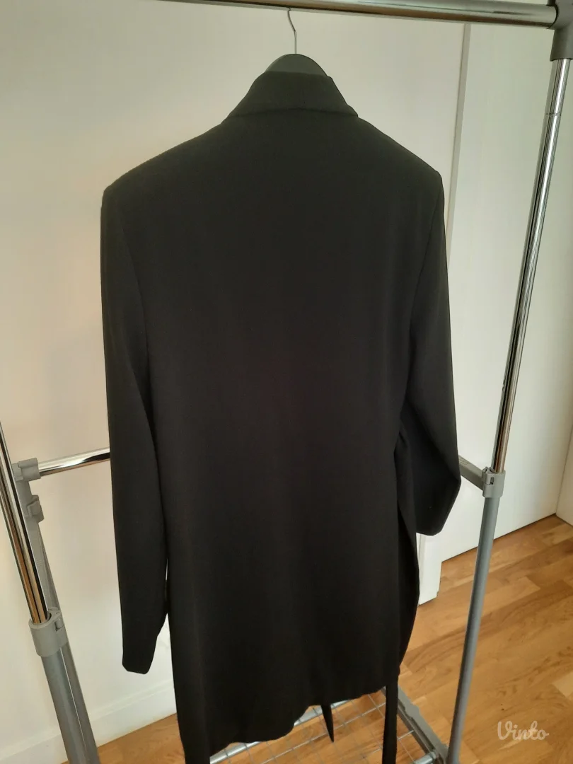 ZARA crni ženski duži sako