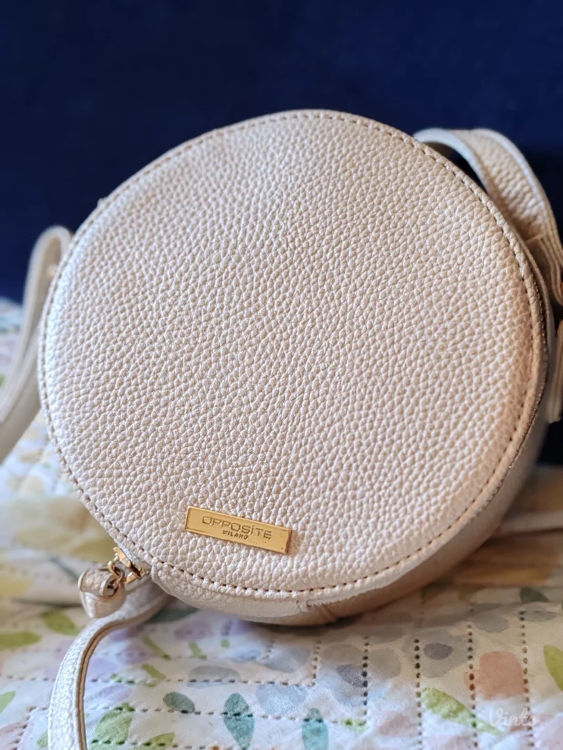 Okrugla bež torbica – Opposite Milano