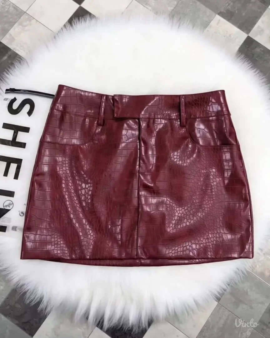 Shein Mini suknja od skaja