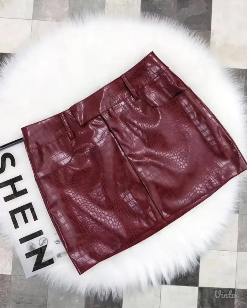 Shein Mini suknja od skaja