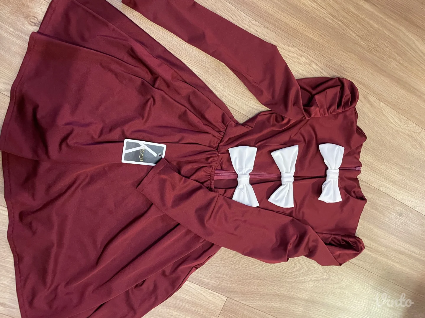 Haljina bordo sa masnama