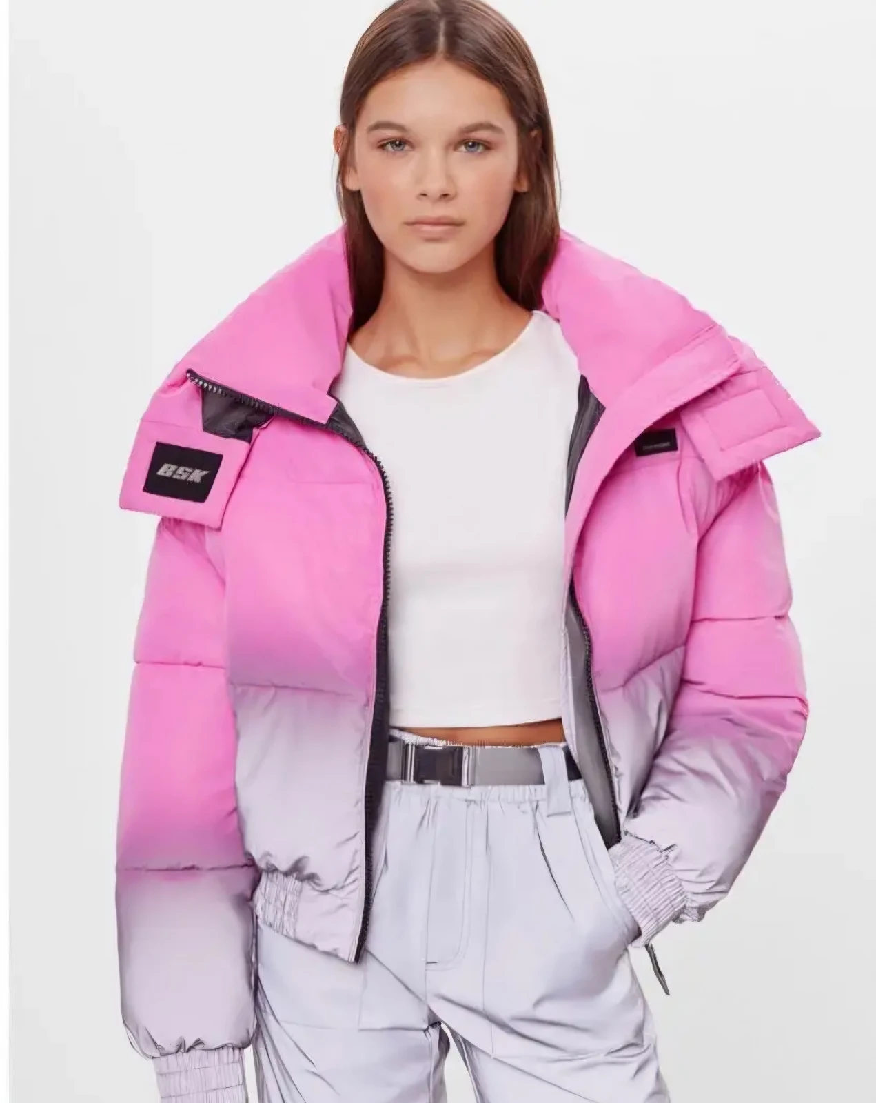Bershka Reflektujuca jakna