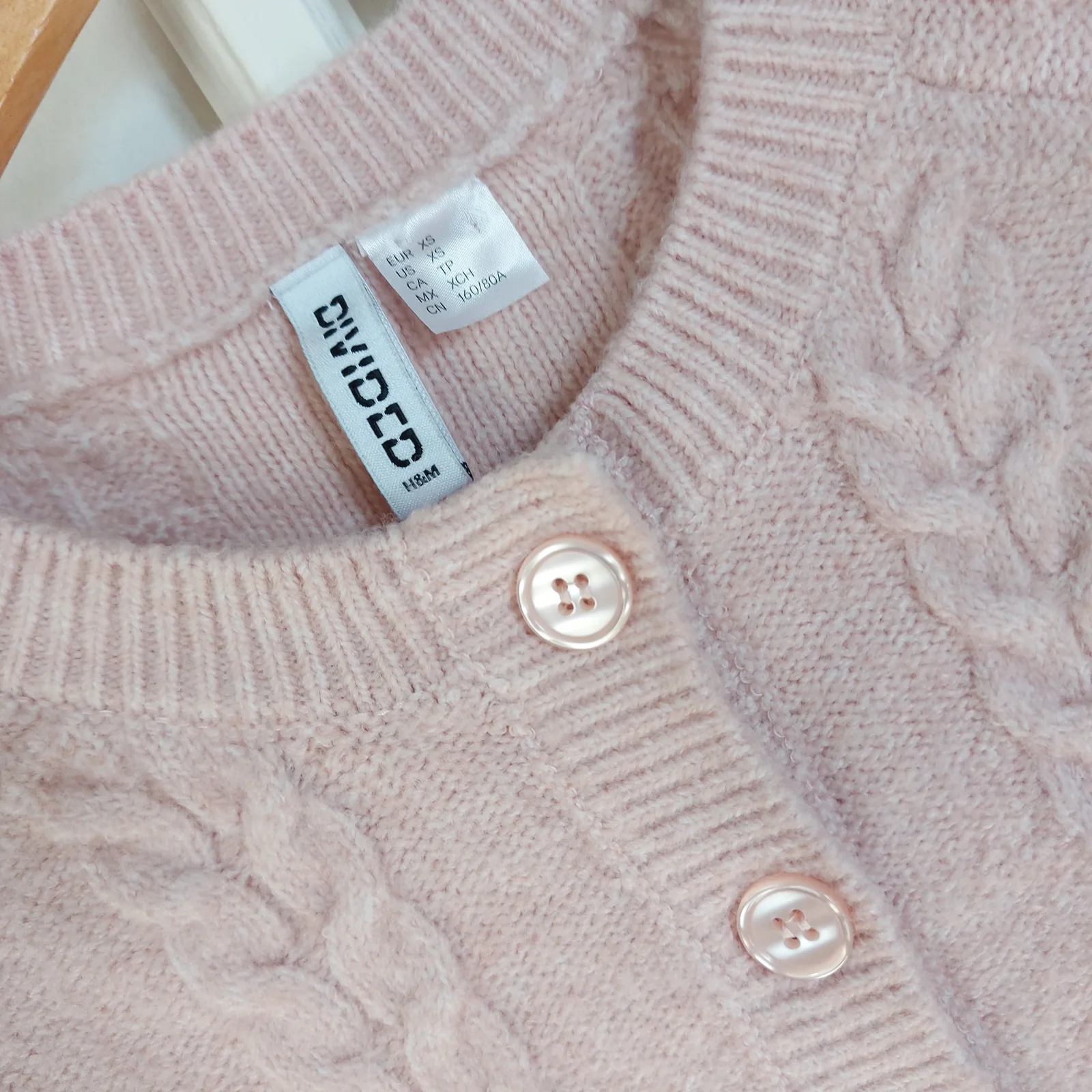 H&M pastelni kardigan/džemper/ XS