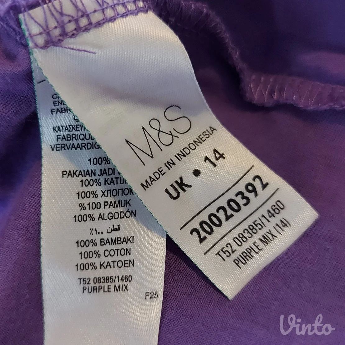 M&S PURPLE MIX letnja Pamučna haljina