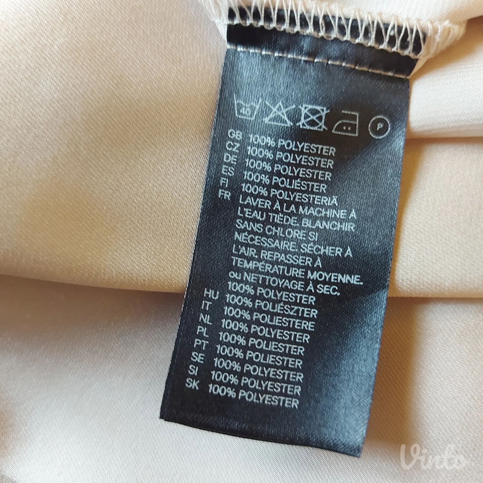 H&M puder - roze SATEN bluza