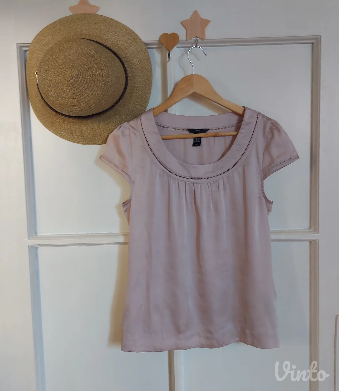 H&M puder - roze SATEN bluza