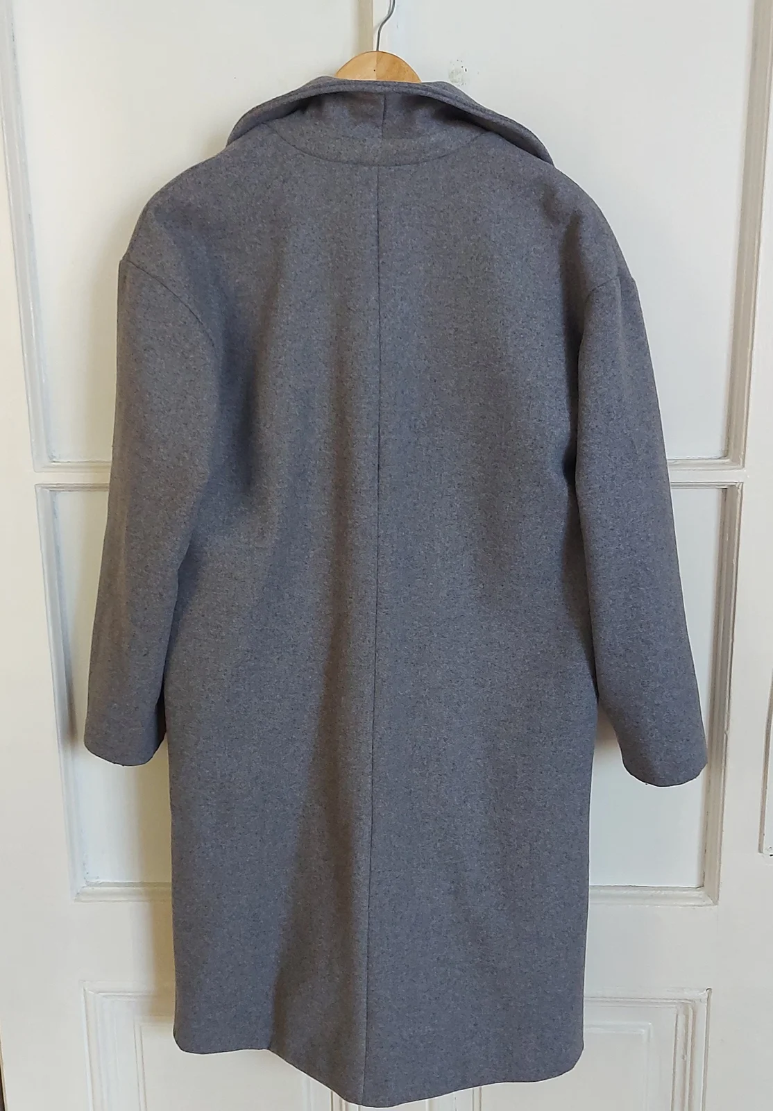 COTON Oversize kaput sa krznenom kragnom / XS