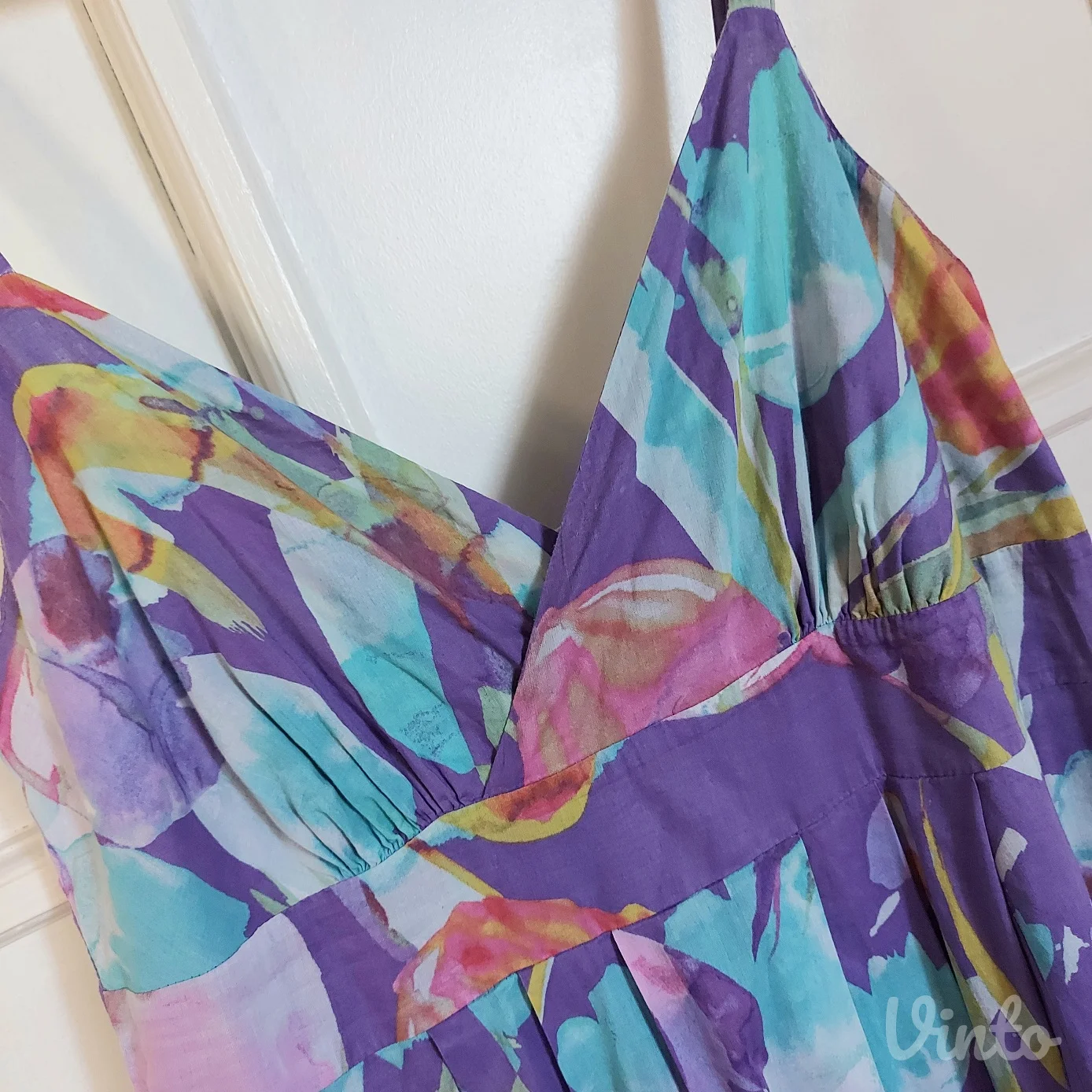 M&S PURPLE MIX letnja Pamučna haljina