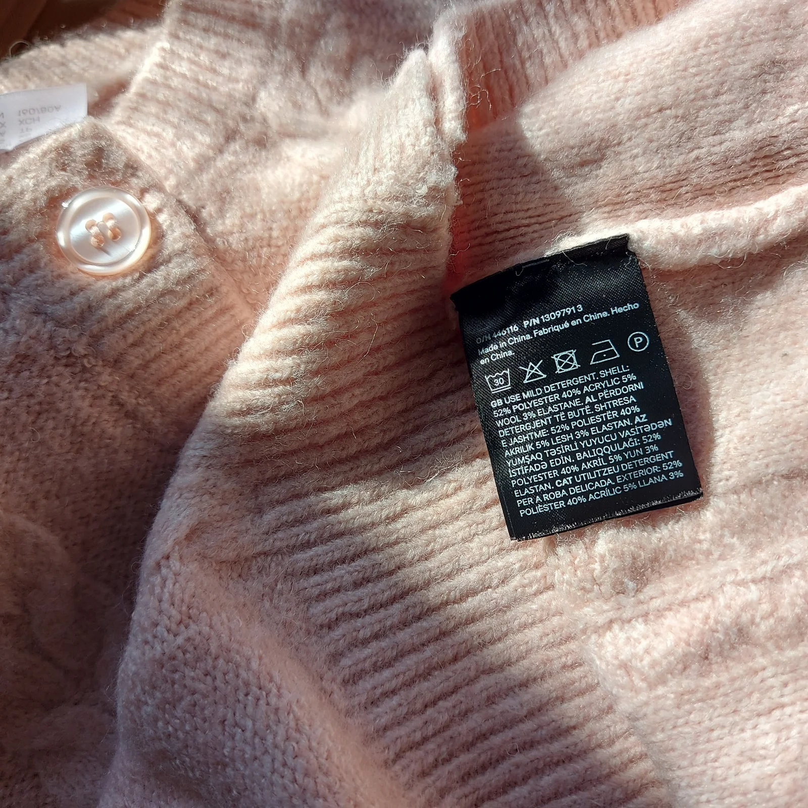 H&M pastelni kardigan/džemper/ XS