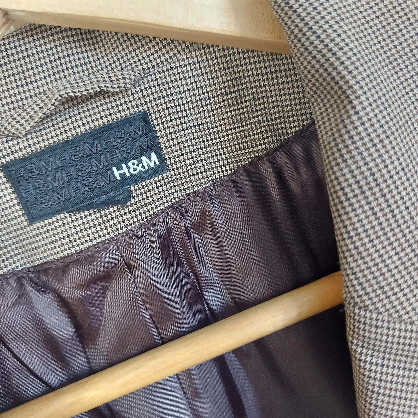 H&M braon pepito sako sa pojasom (S)